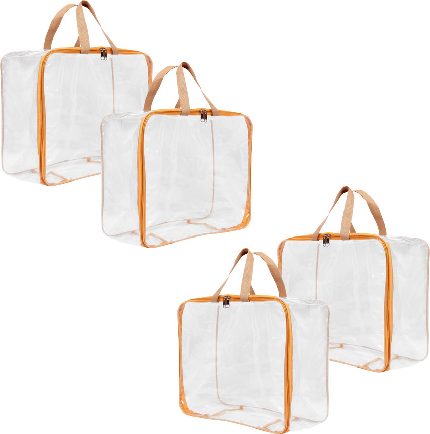 Transparent clothes shop storage bags