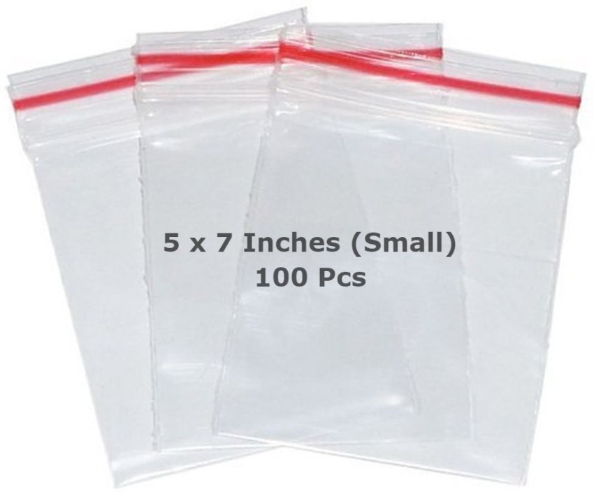 bvslf Transparent ReusableResealable Zipseal Ziplock Pouch Bags Covers  Combo of 200 pieces pack  3 x 4 inches 5 x 7 inchesPlastic   Amazonin Home  Kitchen