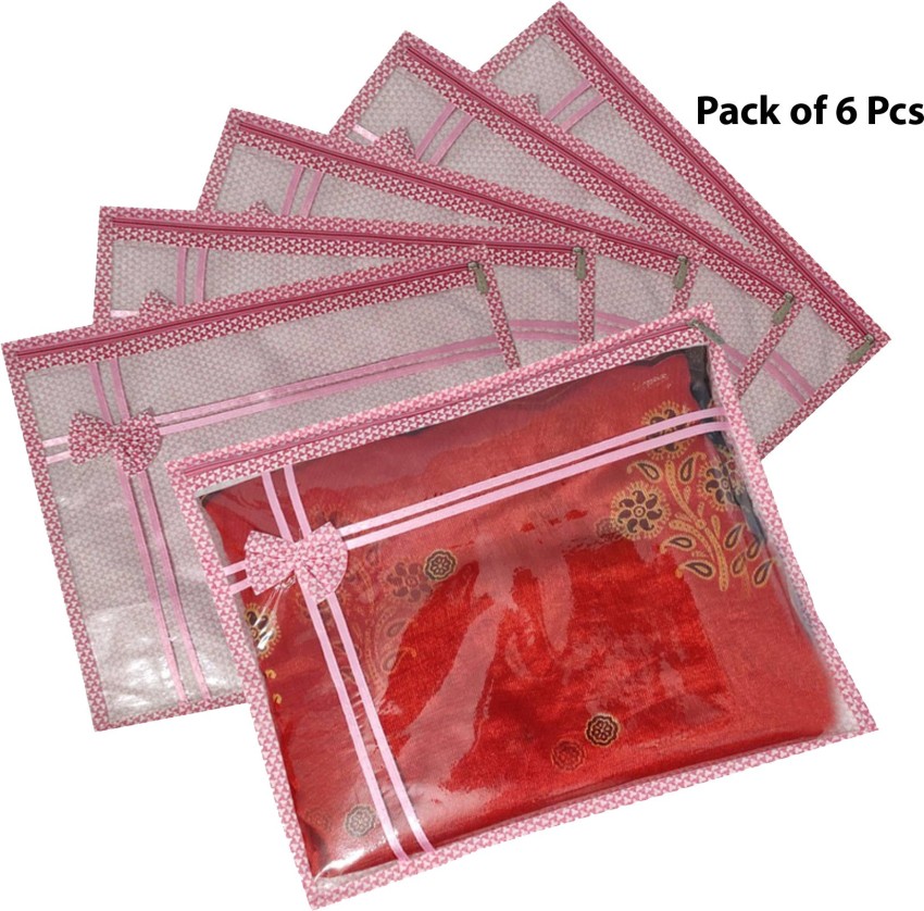DIVYANA Transparent Saree Cover/Plastic Bag/Self Adhesive Resealable Plastic  Pouch Bag Packet - 14x16 inch + 2 inch Flap (200 Pcs) : Amazon.in:  Industrial & Scientific