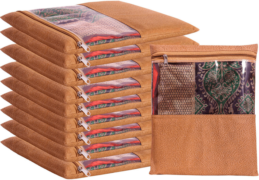Newspace Saree Cover Saree covers for clothes with Zip Sari Cover bags for saree storage Pack Of 10 Small Saree Cover 14x12 Price in India Buy Newspace Saree Cover Saree covers