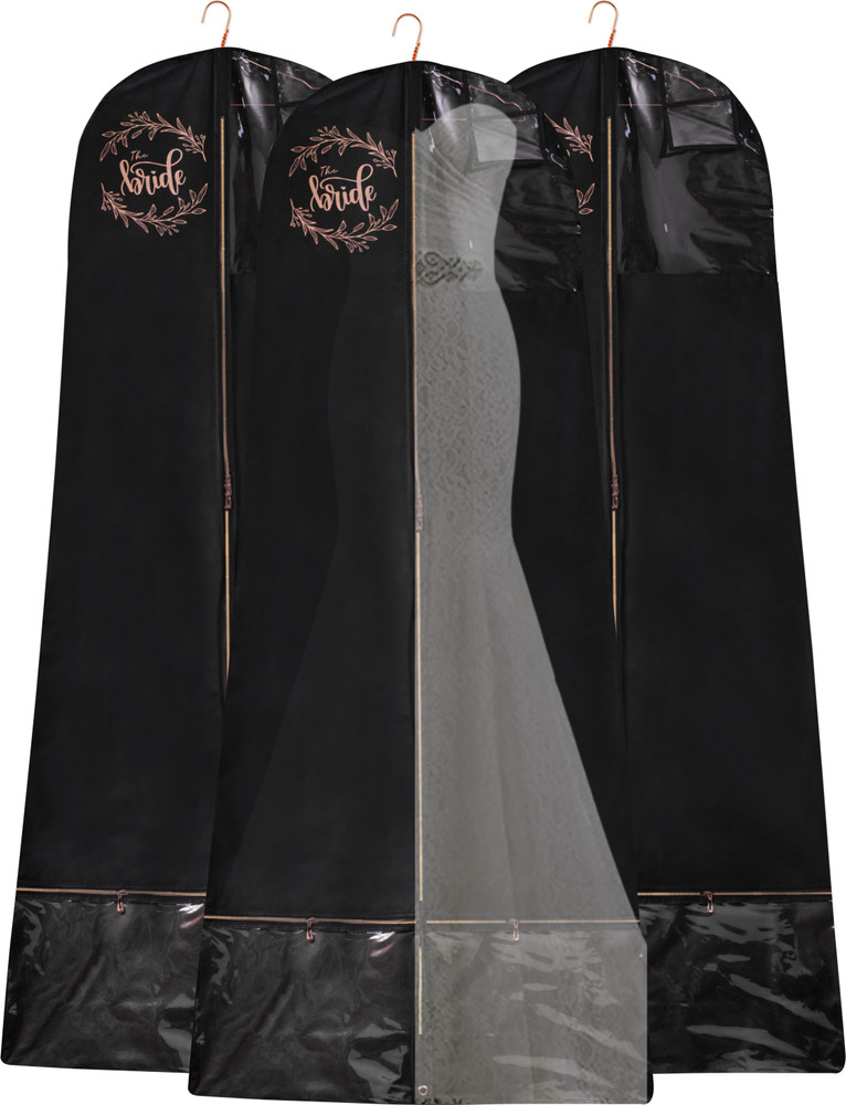 G. Wedding Dress Cover 72 with 10 Gusset Lehenga Storage Bags Travel Garment Storage Bag for Wedding Gown Long Dress Gown Hanging Clothes Cover Pack of 3 Price