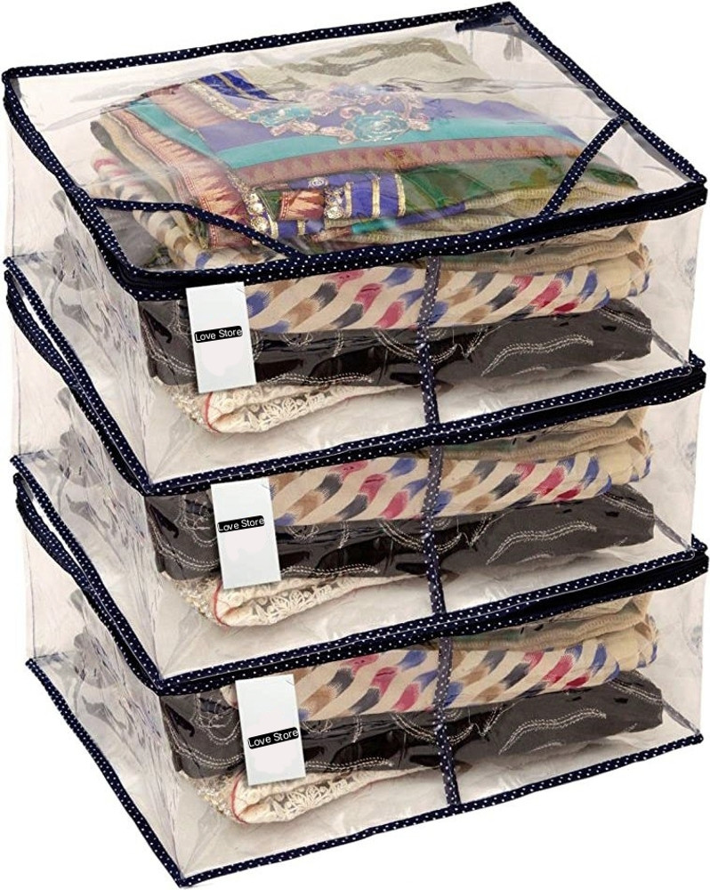 Love Store Organizer LSTRANSPARENTSAREE03PC Saree Cover Multipurpose Storage Bag Price in India Buy Love Store Organizer LSTRANSPARENTSAREE03PC Saree Cover Multipurpose Storage Bag online at Flipkart....