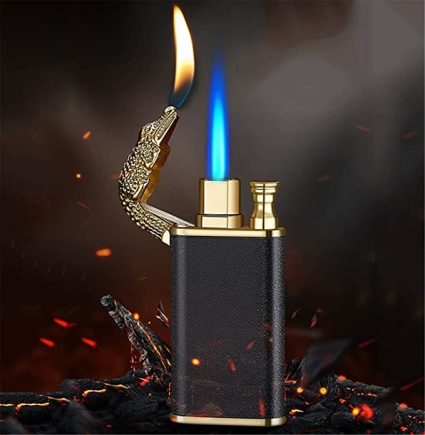 WBD Dragon Magic Double Flame Cigarette Lighter Luminous Cigar