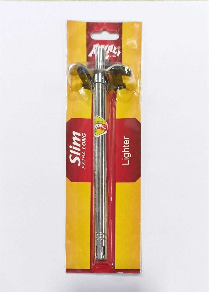 ANJALI slim extra long gas lighter steel pack of 1 Steel Gas Lighter  (Steel, Pack of 1)