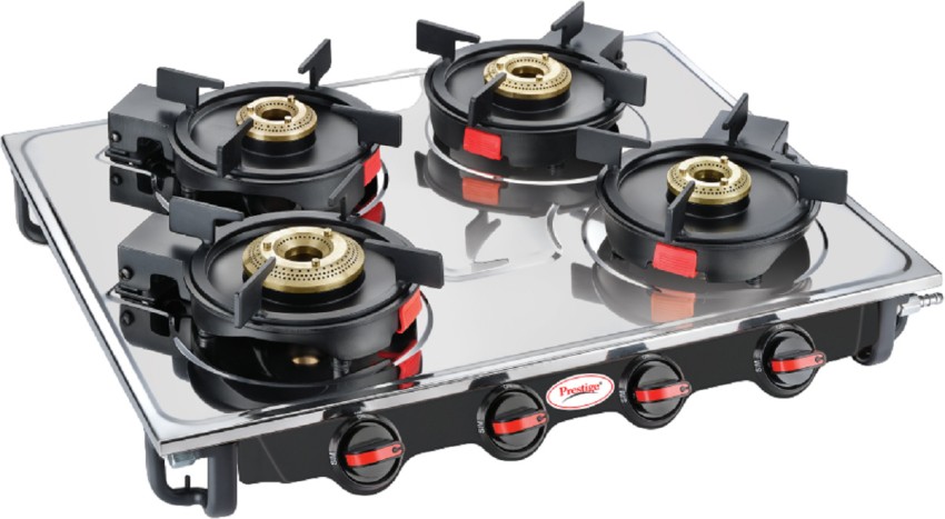 prestige stainless steel gas stove 4 burner