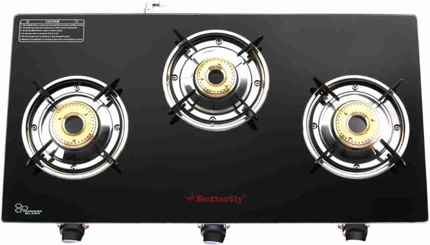 butterfly trio plus 3 burner gas stove