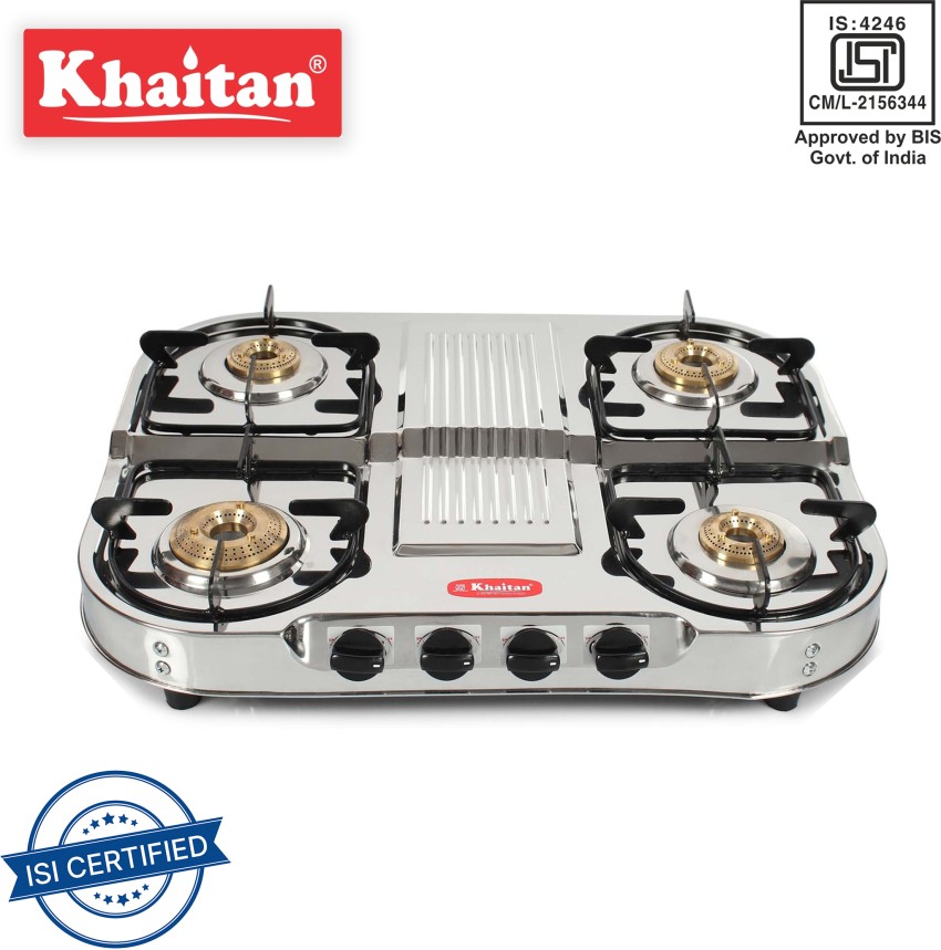 prestige stainless steel gas stove 4 burner