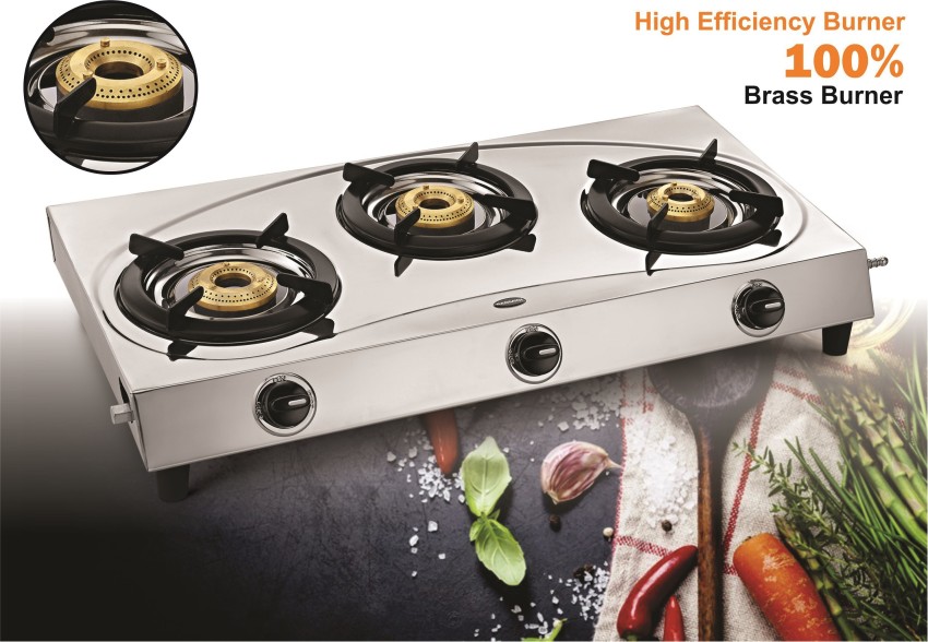 padmini 3 burner gas stove