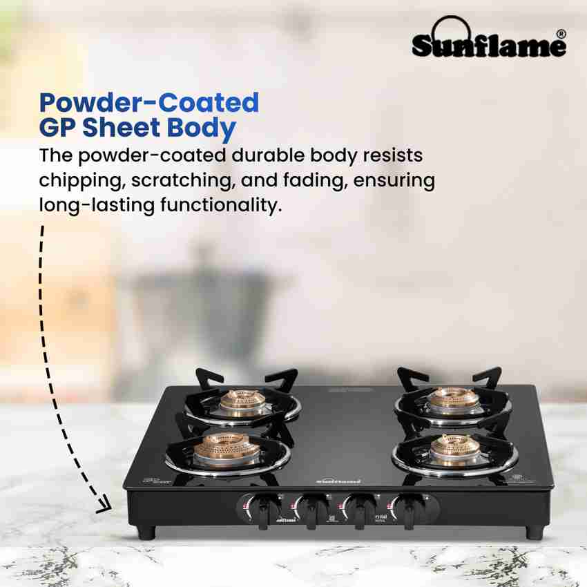 Sunflame four burner on sale euro gas stove