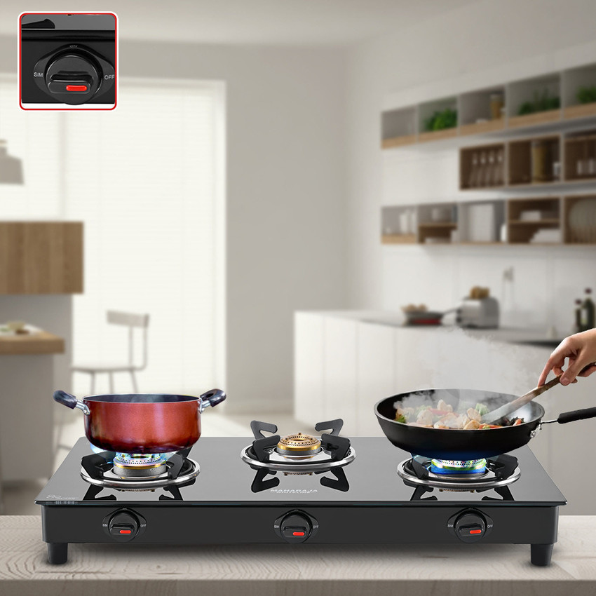 Maharaja gas deals stove 3 burner