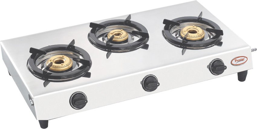 Prestige 3 burner stainless store steel gas stove