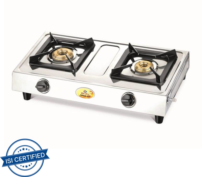 bajaj gas stove 3 burner stainless steel