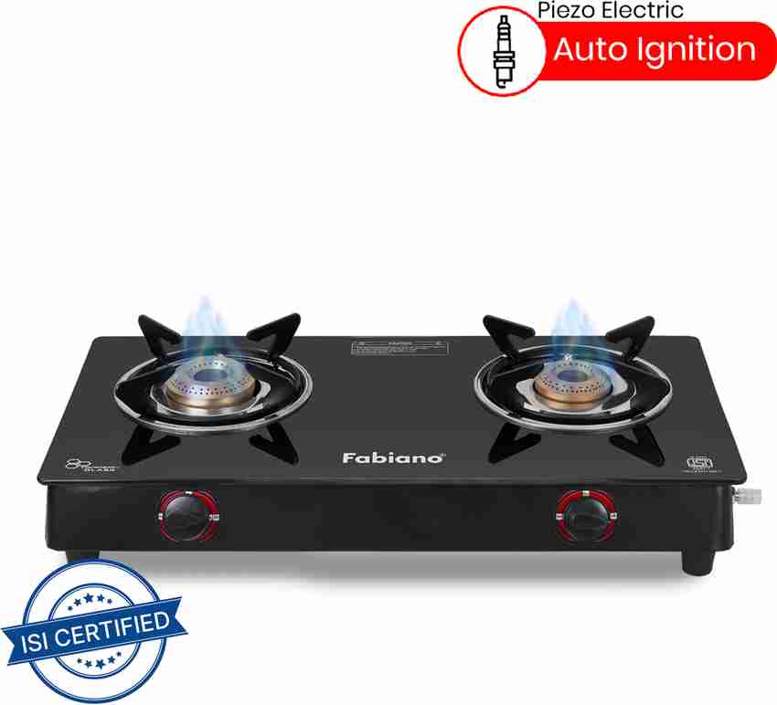 Auto ignition gas on sale stove 2 burner