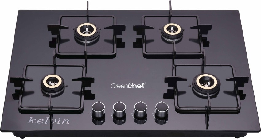 greenchef glass glass automatic hob 4 burner