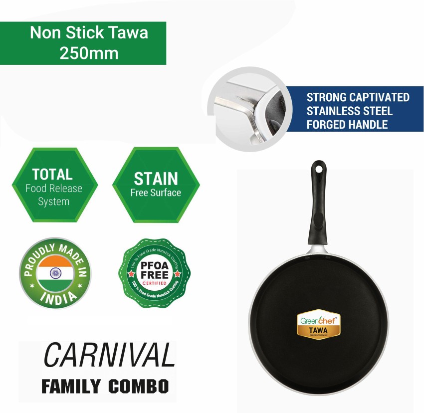 Combo Offer - 18 - Dosa Tawa - Cast Iron - Single Handle - Grinded