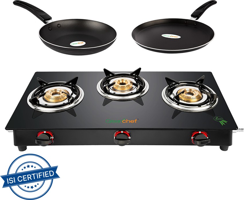 3 burner gas stove greenchef