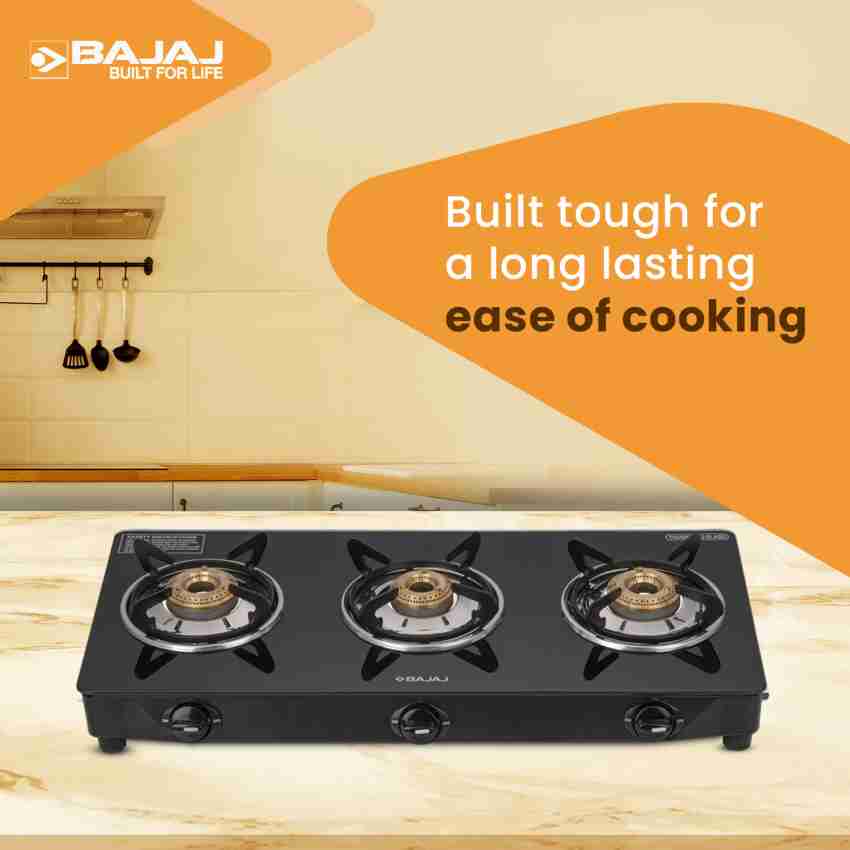 Bajaj gas stove 3 outlet burner