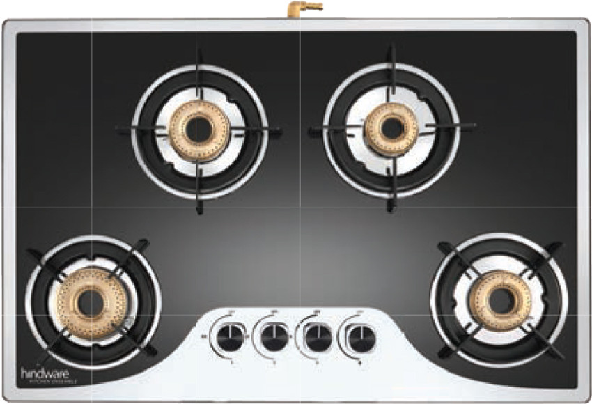 Hindware Coral 4 burner Slimmest Mirror Finish Top Knob Glass Automatic Gas Stove Price in India Buy Hindware Coral 4 burner Slimmest Mirror Finish Top Knob Glass Automatic Gas Stove online