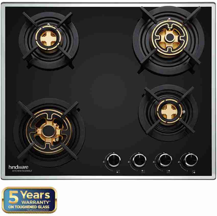 Hindware ERICA 4B 60 Brass Burners Auto Ignition Flame Failure Device Built in Glass Automatic Hob Price in India Buy Hindware ERICA 4B 60 Brass Burners