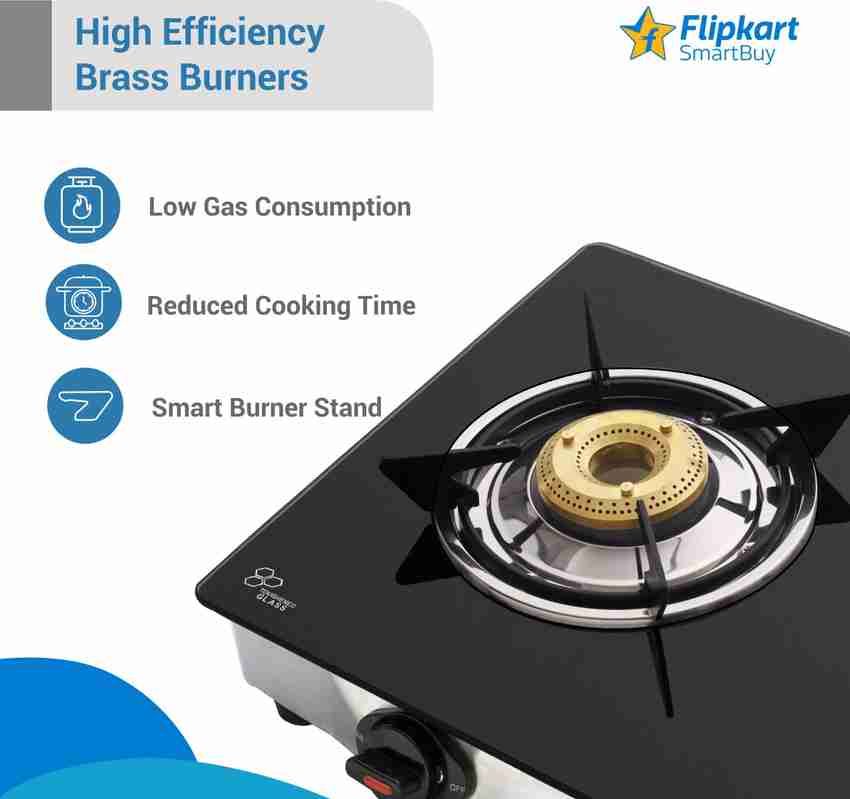 Flipkart SmartBuy Regalia 2 Burners Glass Stainless Steel Manual Gas Stove