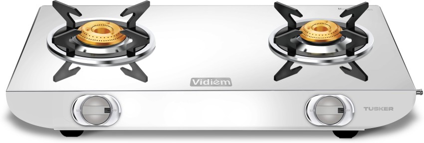 Vidiem gas stove 2 deals burner stainless steel