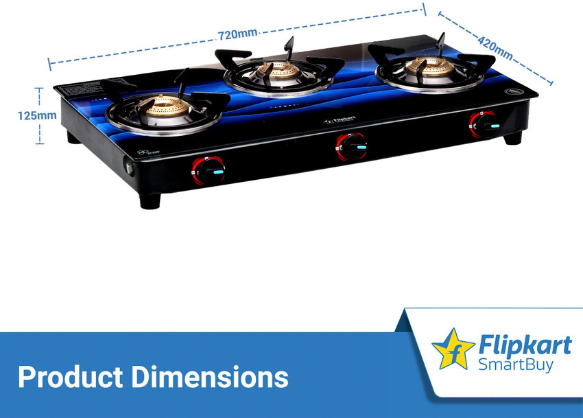 Flipkart gas on sale stove 3 burner