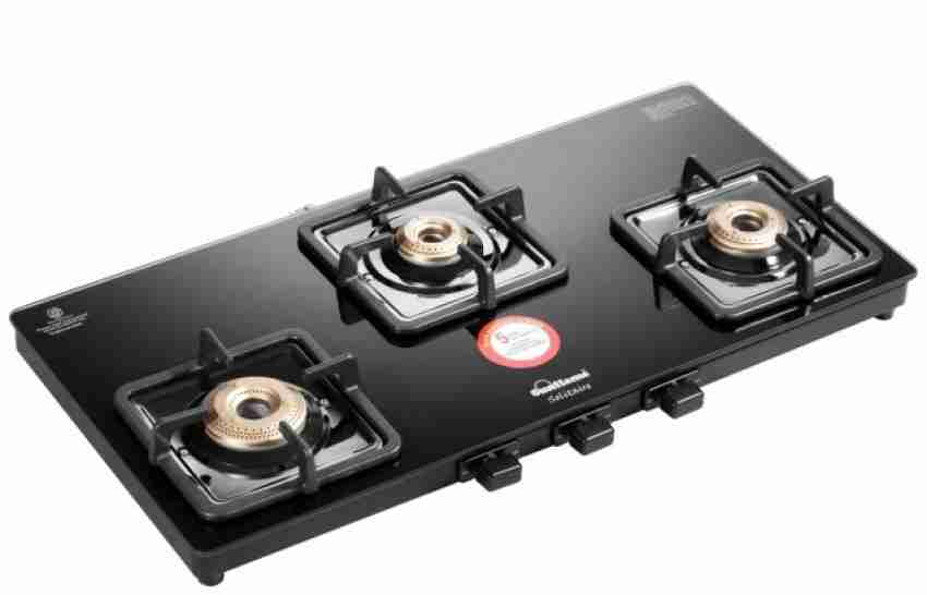 Sunflame aura 3 on sale burner gas stove