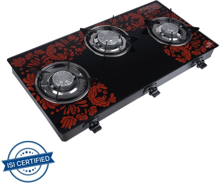 Surya crystal deals 3 burner gas