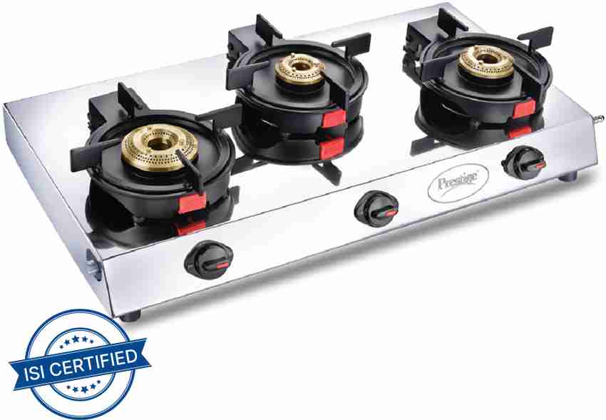 Prestige gas shop chulha 3 burner