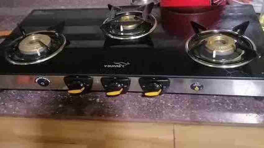 V guard 3 burner outlet gas stove price