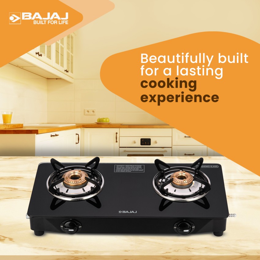 bajaj 3 burner cooktop