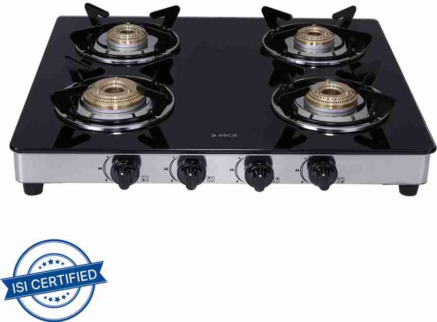 Elica 594 CT VETRO 1J (DT SERIES) with Double Drip Tray Glass Manual Gas  Stove Price in India - Buy Elica 594 CT VETRO 1J (DT SERIES) with Double  Drip Tray Glass Manual Gas Stove online at Flipkart.com