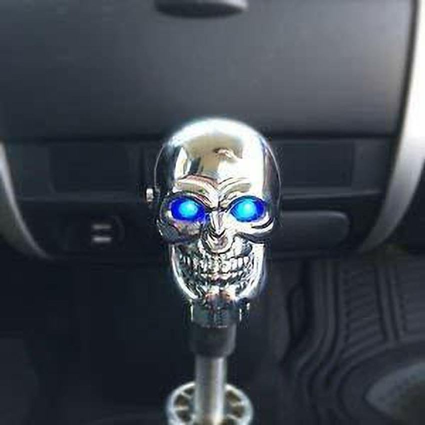 LAVITRA 3D Skull Head Blue Finish Eye LED Light Car Manual Gear Shift Knob Shifter Lever Gear Knob Price in India Buy LAVITRA 3D Skull Head Blue Finish Eye LED Light