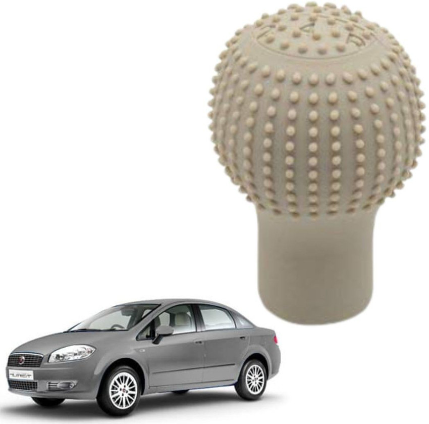 Inspire Dmax Silicon Soft Gear Knob Cover Round Beige For Fiat