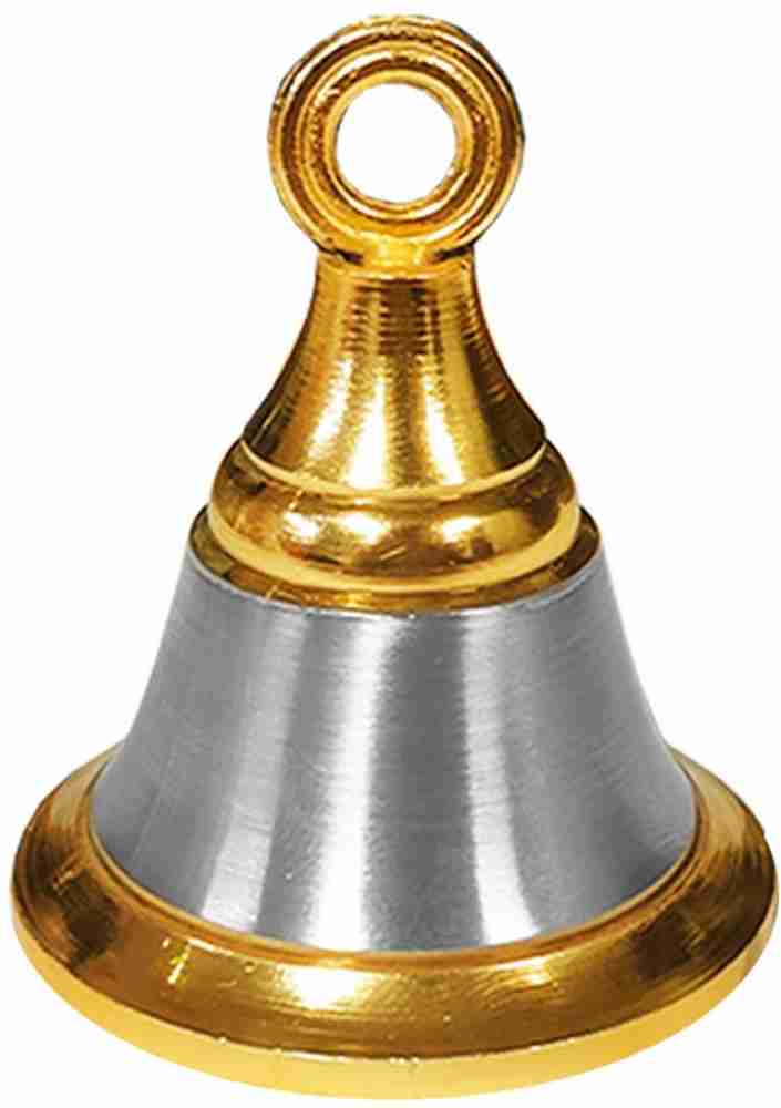 2 small brass hanging bell 