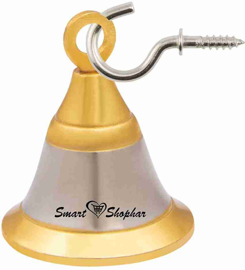 Smart Shophar Jingle Bell 1.5 Inches, Heigth 2.05 Inches Gold