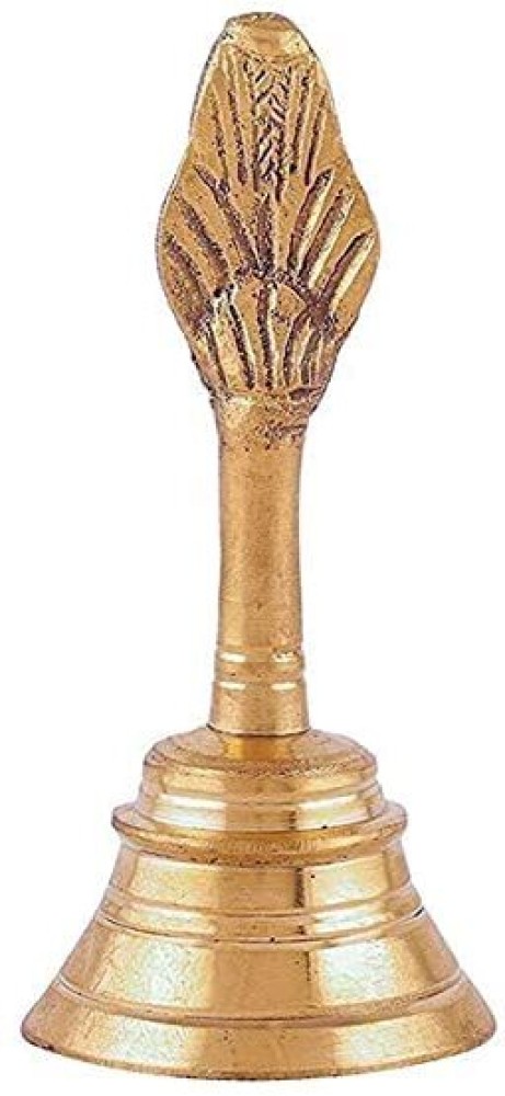 Heimer 6 Inch Brass Puja Bell, Pooja Ghanti/Ghanta for Home and