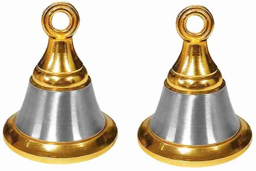 Mini Brass Hanging Bells Set of 2