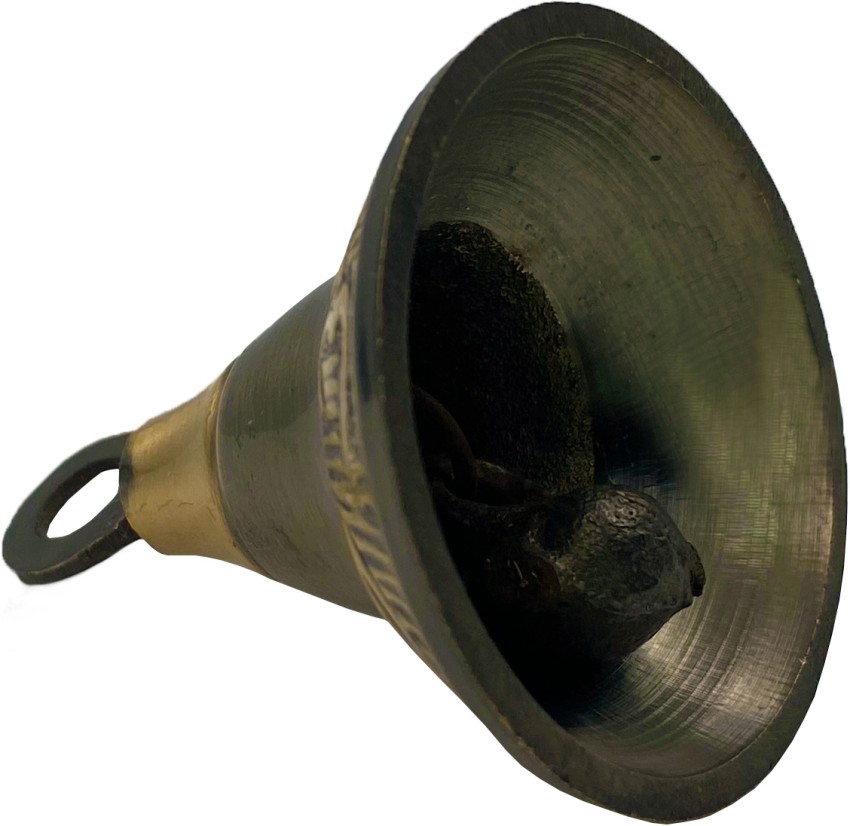 Craft World Brass Temple Ghanti Bell Brass Pooja Bell 500g (H-4 Inch)   Brass Pooja Bell Price in India - Buy Craft World Brass Temple Ghanti Bell  Brass Pooja Bell 500g (H-4