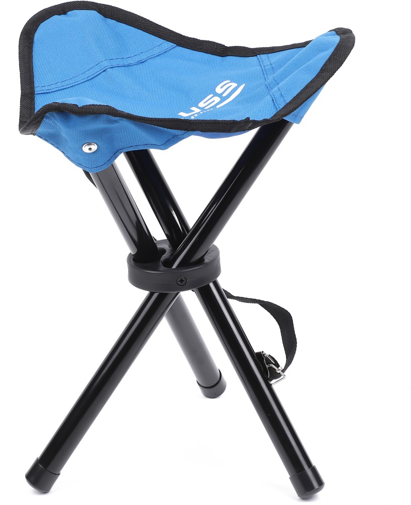Strauss Folding & Portable Camping Chair | Tripod 3 Legged Hiking, Beach Stool Small Chair