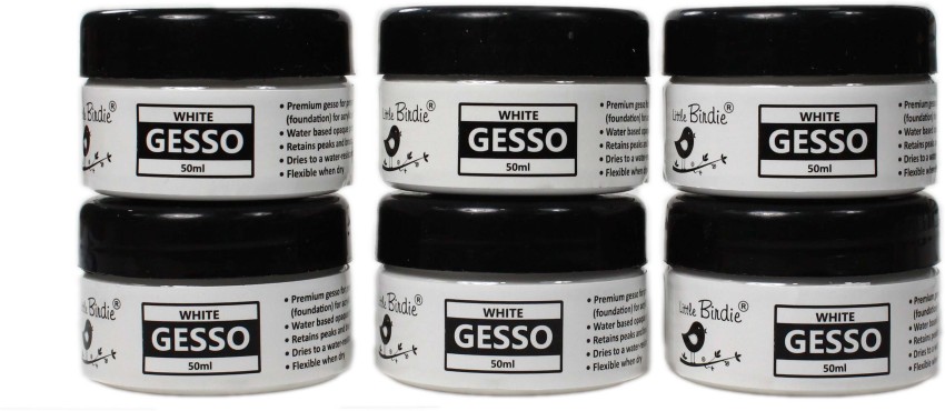 LITTLE BIRDIE Share Pack Gesso White 6pc X 50ml Each White Gesso for Oil  Painting Price in India - Buy LITTLE BIRDIE Share Pack Gesso White 6pc X  50ml Each White Gesso for Oil Painting online at