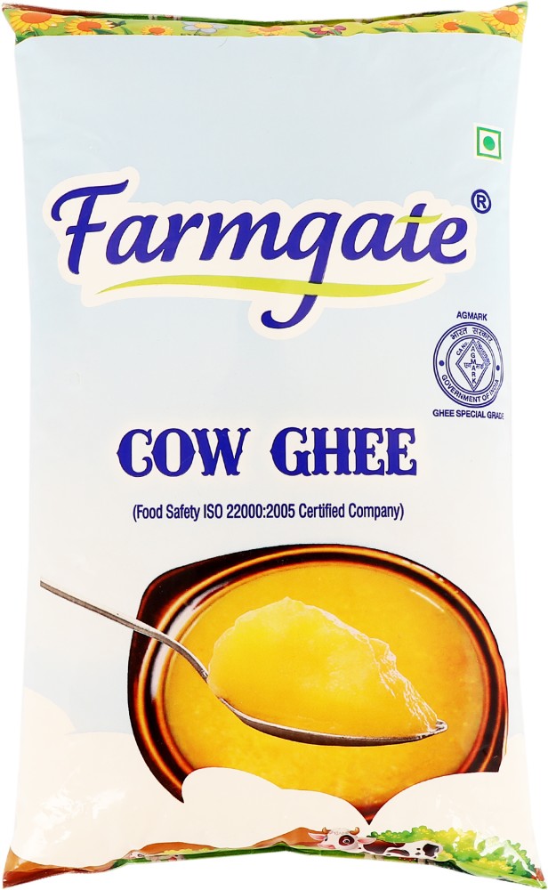 FarmGate Pure Cow Ghee 1 L Pouch Price in India - Buy FarmGate Pure Cow Ghee  1 L Pouch online at