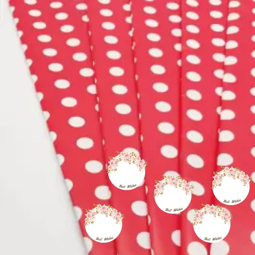 Multi color polka shop dot wrapping paper