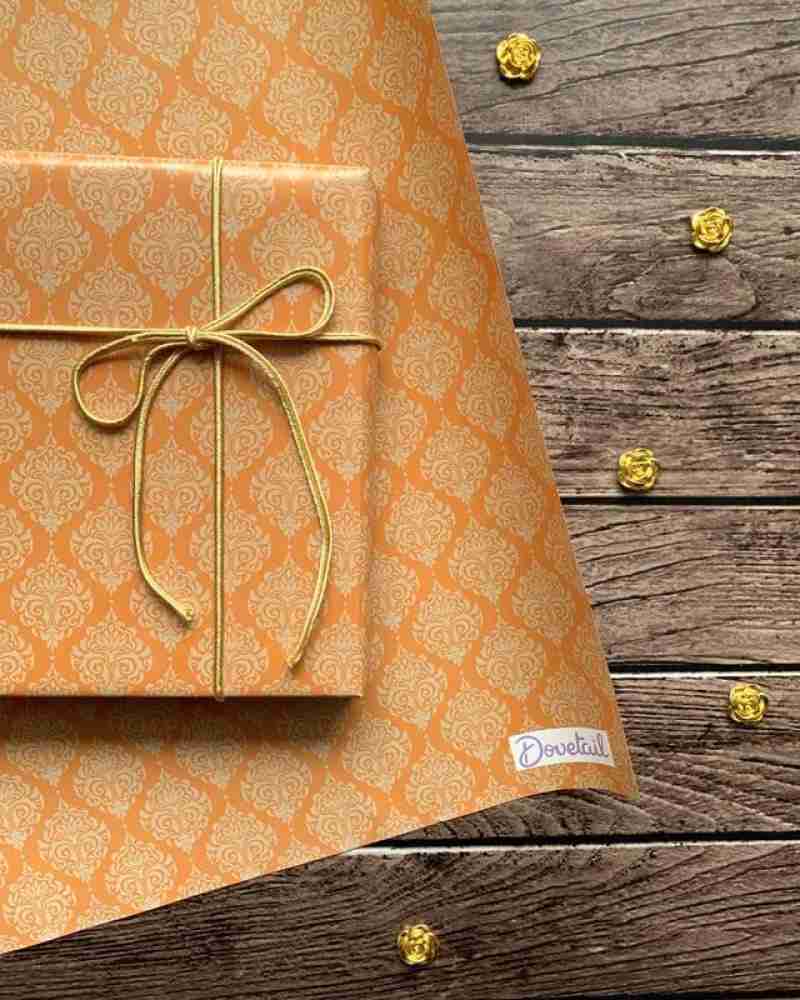 dovetail Gift Wrapping Paper Sheet Cider Paper Gift Wrapper Price in India  - Buy dovetail Gift Wrapping Paper Sheet Cider Paper Gift Wrapper online at