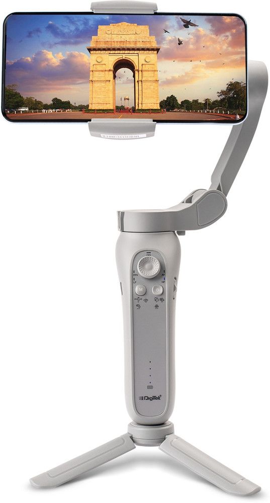 DIGITEK DSG 007F Foldable Auto Balancing Gimbal for All Smart Phones 3 Axis Gimbal for Camera Mobile