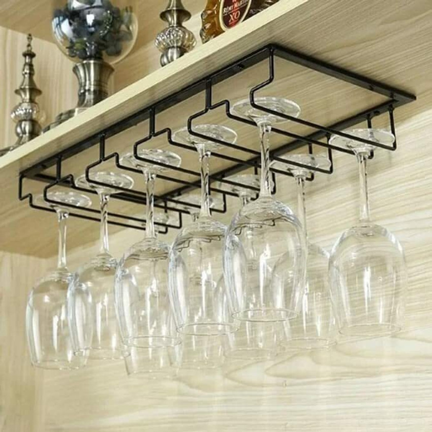 Acrylic Design Art Hanging Wine Rack Iron Glass Holder Price in India Buy Acrylic Design Art Hanging Wine Rack Iron Glass Holder online at Flipkart