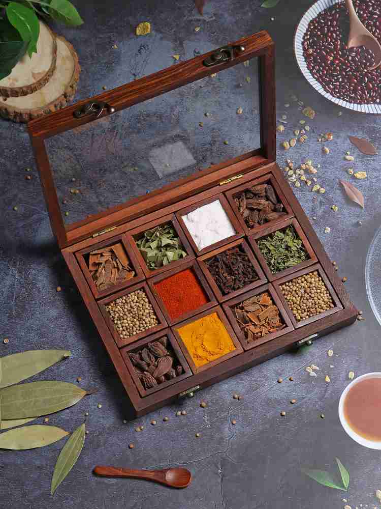 ZOOBLI Spice Box For Kitchen Masala Box For Kitchen Masala Wooden Box For Kitchen Wooden Spice Racks Price in India Buy ZOOBLI Spice Box For Kitchen Masala Box For Kitchen Masala Wooden Box For Kitche...