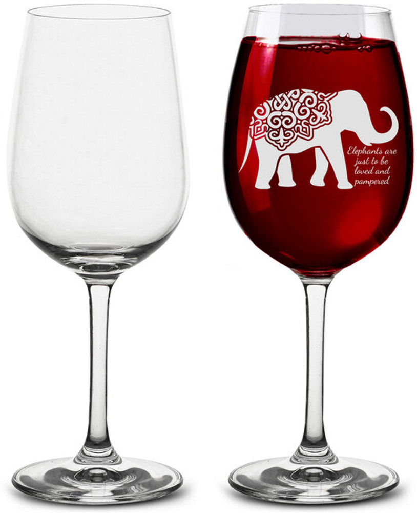 Elephant wine best sale glass set