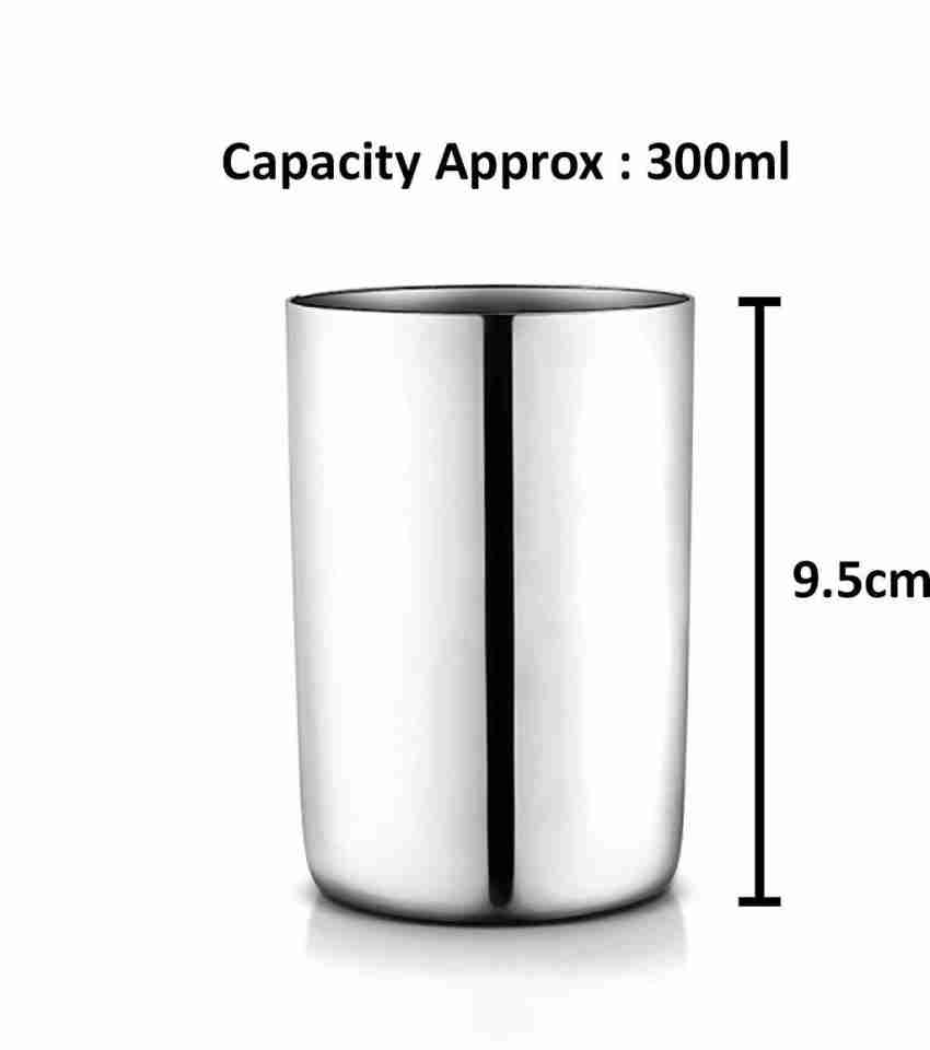 Stainless Steel Plain Lassi Glass Water Drinking Tumbler Cup