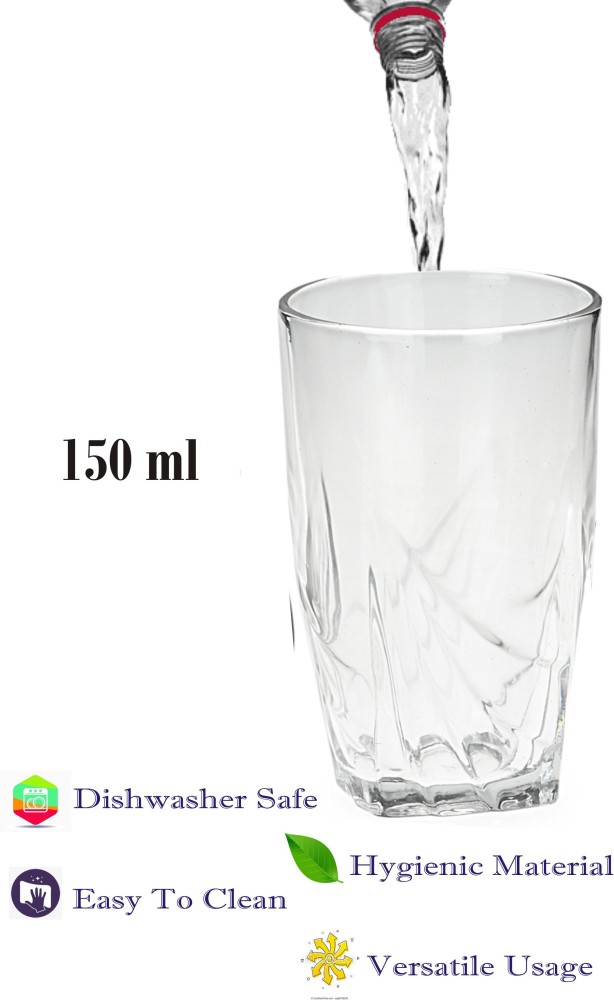 Buy PUREFIT Transparent Water Glass/Juice Glass/Drinking Glass Set